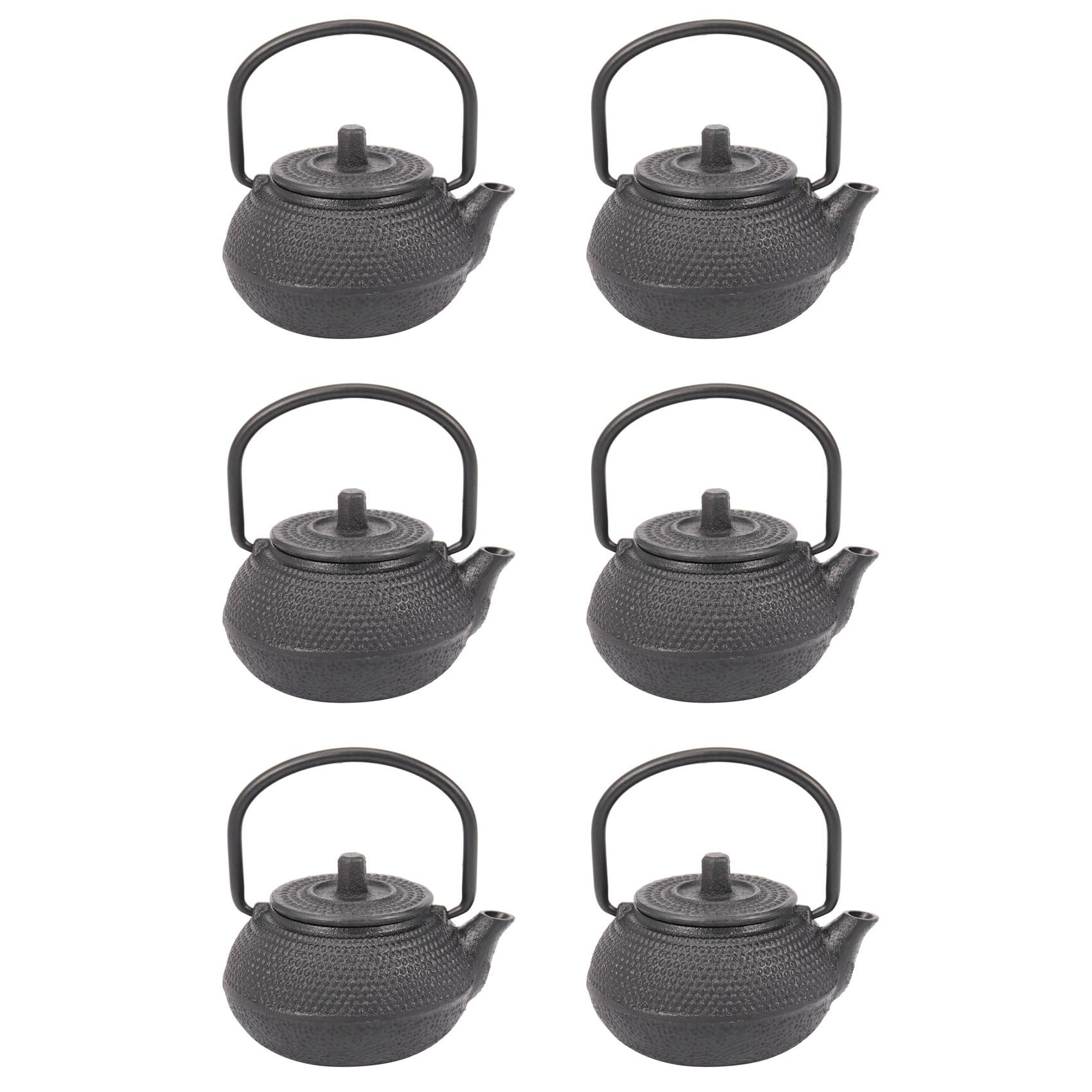 Hndhbfgrt 6X 50ml Japanese Style Cast Iron Kettle Teapot Comes + Strainer Tea Pot