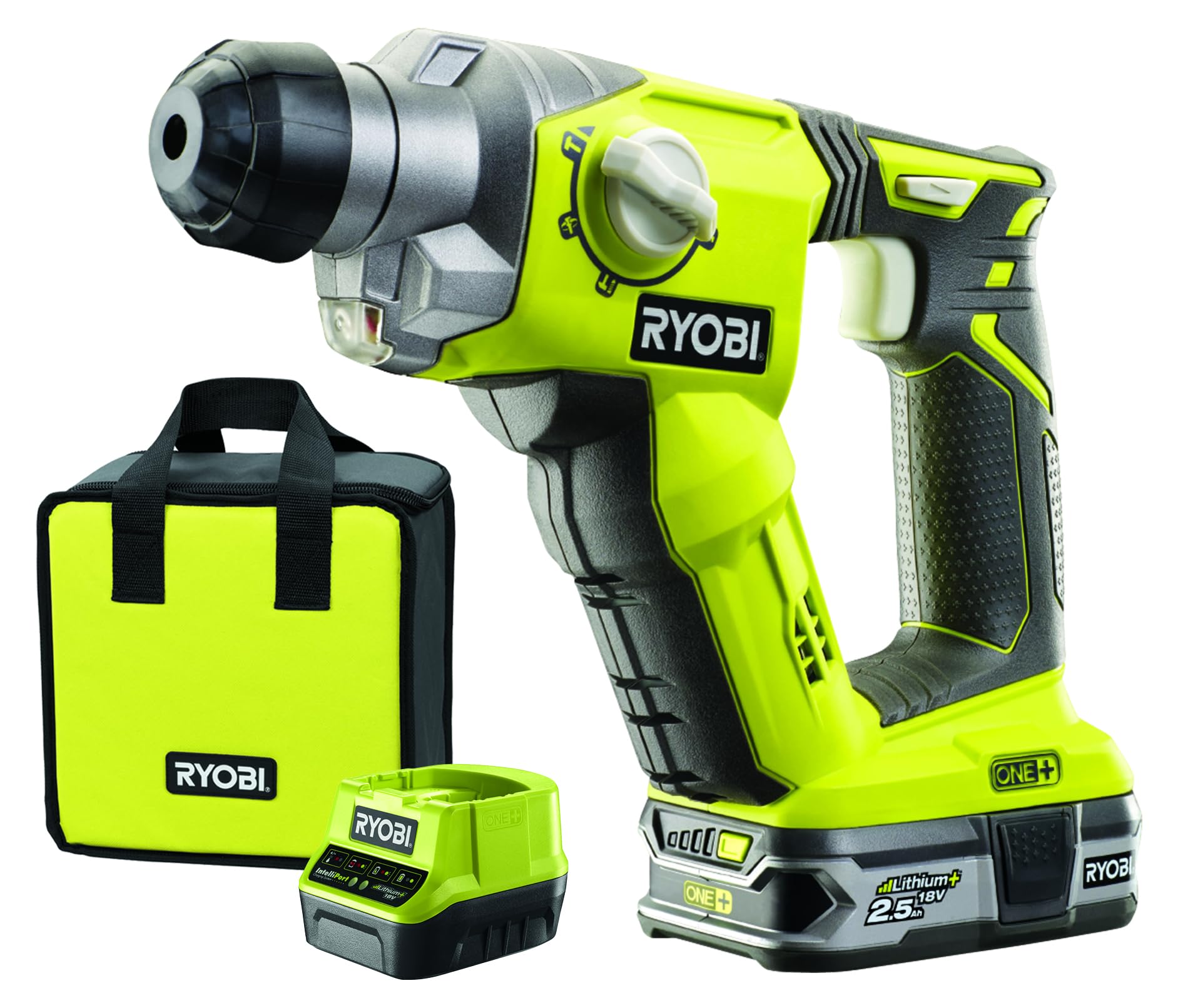 RYOBI R18SDS-L25S, perforateur SDS+ sans fil, 4 modes, batterie 2.5Ah incluse