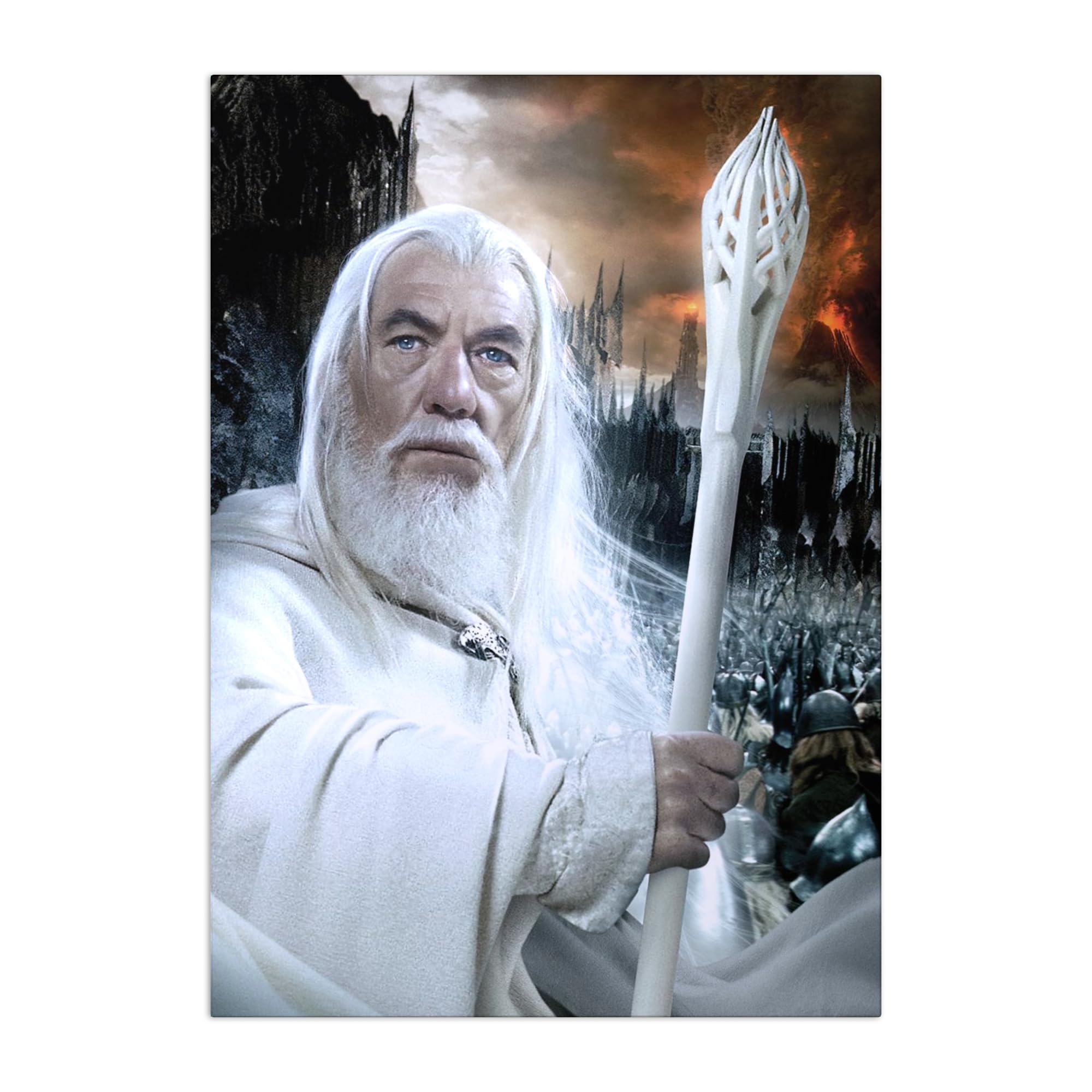 Amazon.com: Displate Metal Poster Middle-Earth Gandalf the White