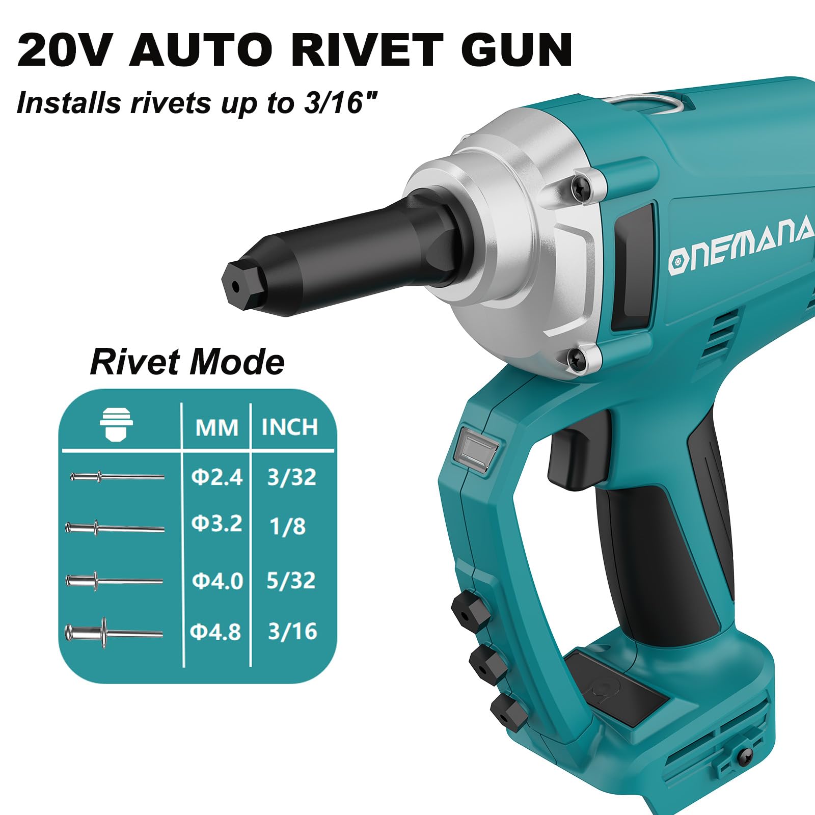 Akku Nietpistole 20V, ONEMANA