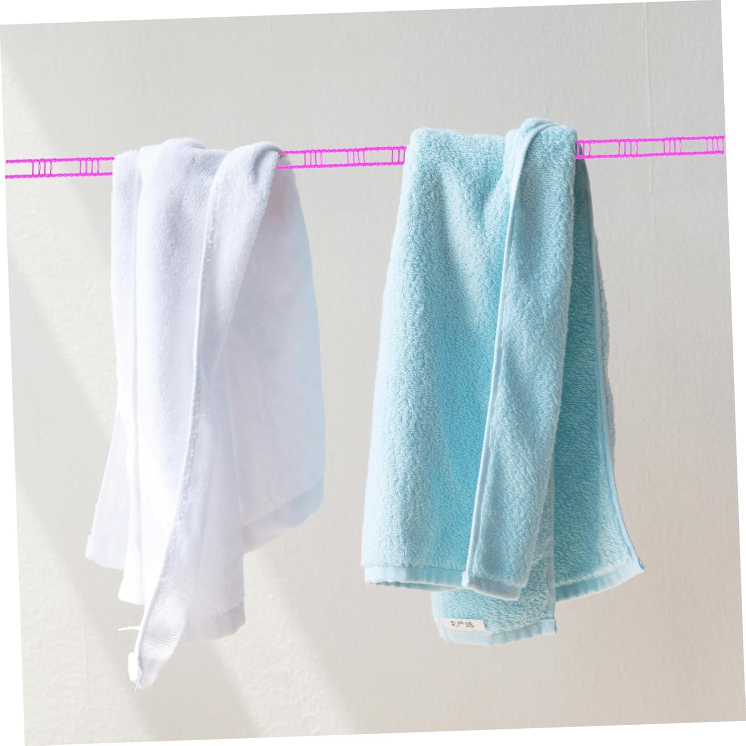 15rolls Portable Clothesline Heavy Duty Travel Laundry Line Hooks for Camping Outdoor Use for Hanging Clothes Temporary