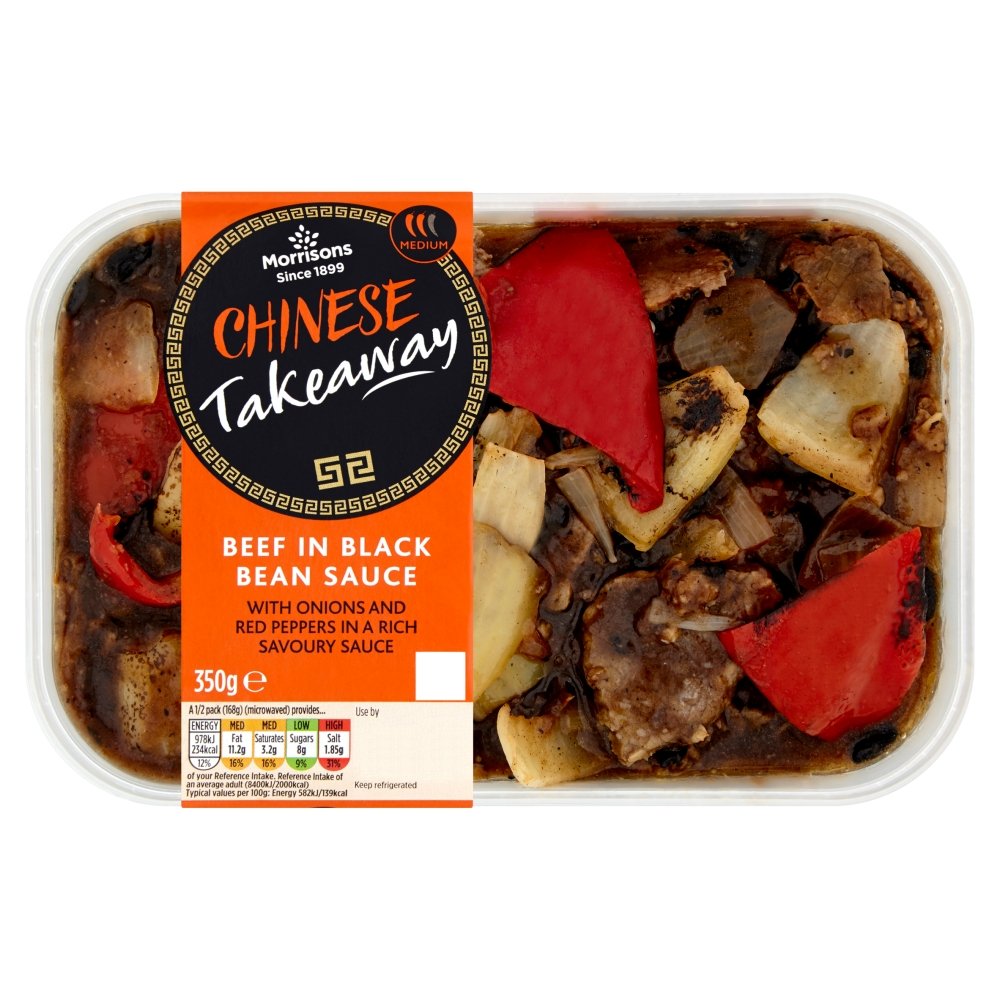 Chinese Takeaway Beef in Black Bean Sauce, 350g