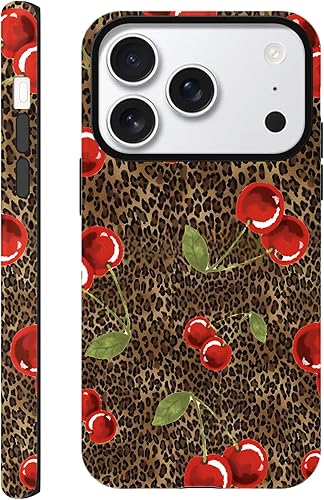 Cinysnt Cute Cheetah Print Phone Case for iPhone 17 Pro Case 6.3", Aesthetic Coo