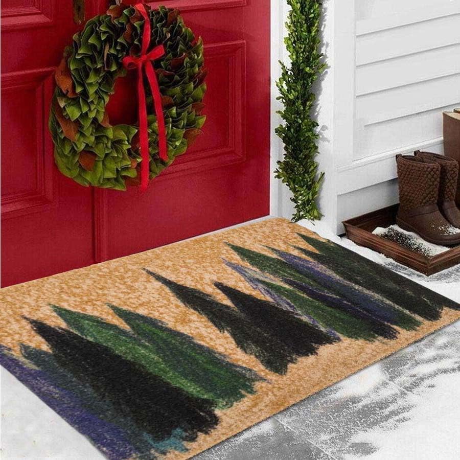 Paillasson d'arbre de Noël grand format tapis d'entrée durable - 4