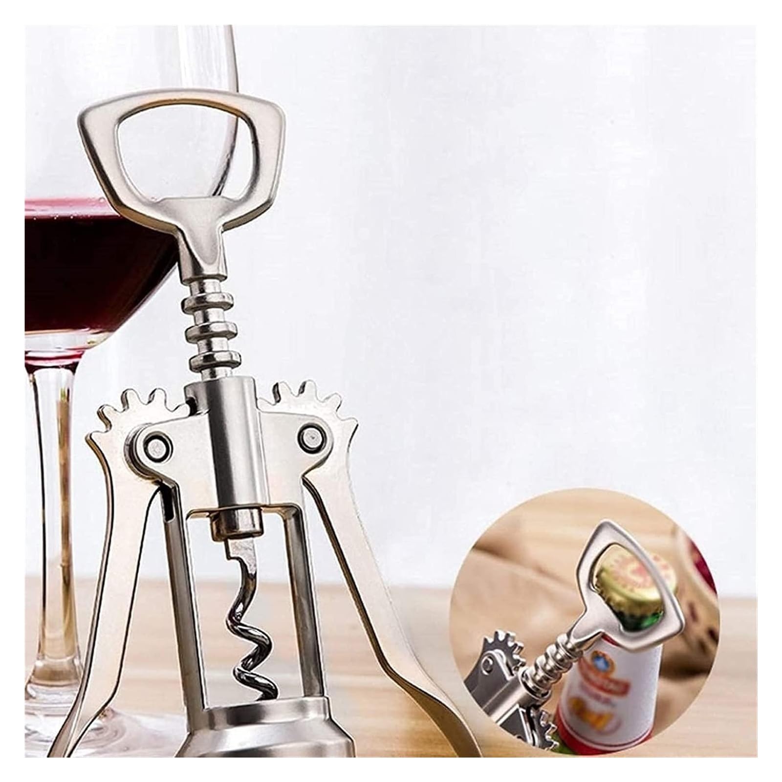 Cavatappi da vino, Cavatappi da vino for tutte le bottiglie con tappo in sughero e birra