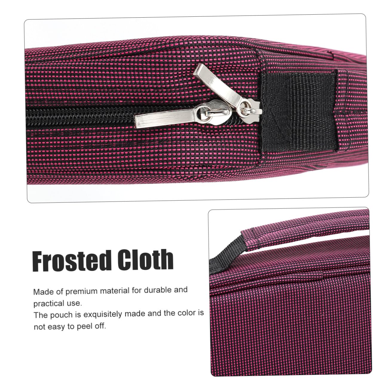 Uonlytech Astuccio Portamatite Grande Capacità Cerniera per Studenti | Astuccio Semplice, Pochette in Frosted Cloth, Decorazioni Scuola, per Organizzare Matite da Disegno