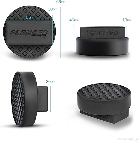 Miniatura 6 de PLANGER - Lofty Pad Flat  Almohadilla de goma (para Mini y Opel)  Protege tu coche, SUV y suelda al levantarlo con un gato hidráulico de carro o