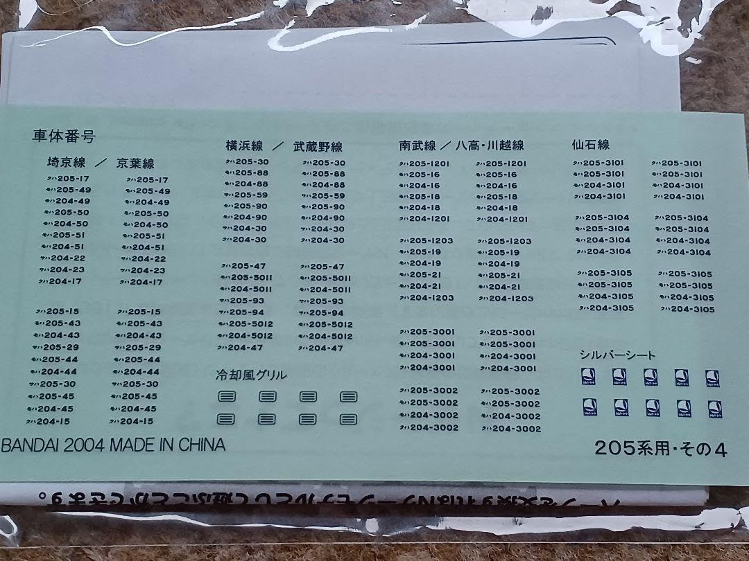 Amazon.co.jp: Bトレ ベストリピートパート3 205系 仙石線 2WAY