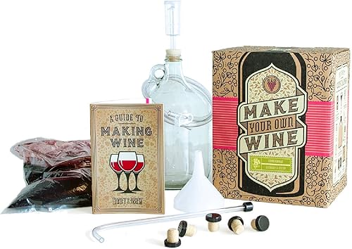 Miniatura 13 de Craft A Brew - Kit de vino Cabernet Sauvignon - Fácil para principiantes - Kit de elaboración de vino en casa - Incluye ingredientes y equipo