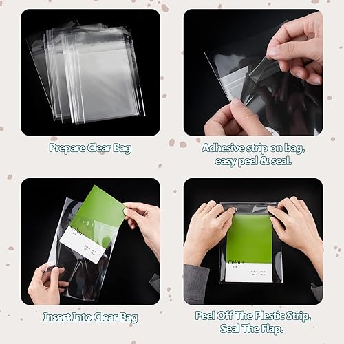 Miniatura 6 de Golden State Art, Paquete de 200 fundas exteriores transparentes para grabación, 12.75 x 12.75 pulgadas, fundas protectoras de plástico resellables