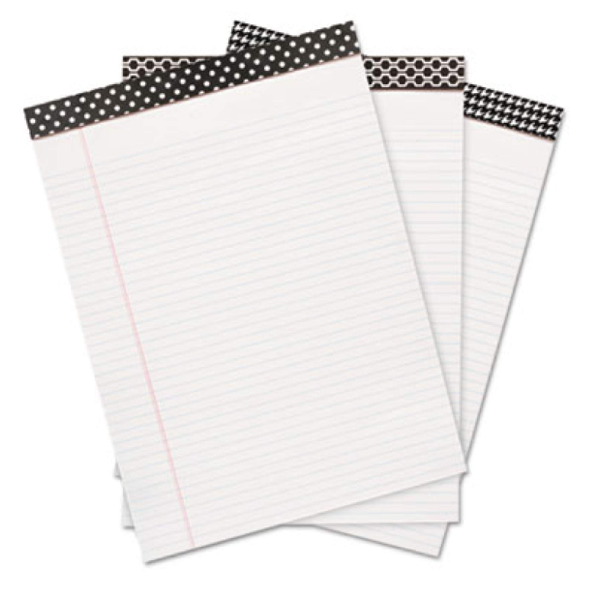 Universal 35898 Fashion - Blocco per scrittura stretto, 15,5 x 20,5 cm, 50 fogli/pad, 6 blocchetti