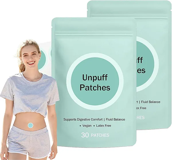Unpuff Patches, with Dandelion, Fennel, Artichoke, Ginger & Turmeric, 2 Pack, 60 Patches (2pc)
