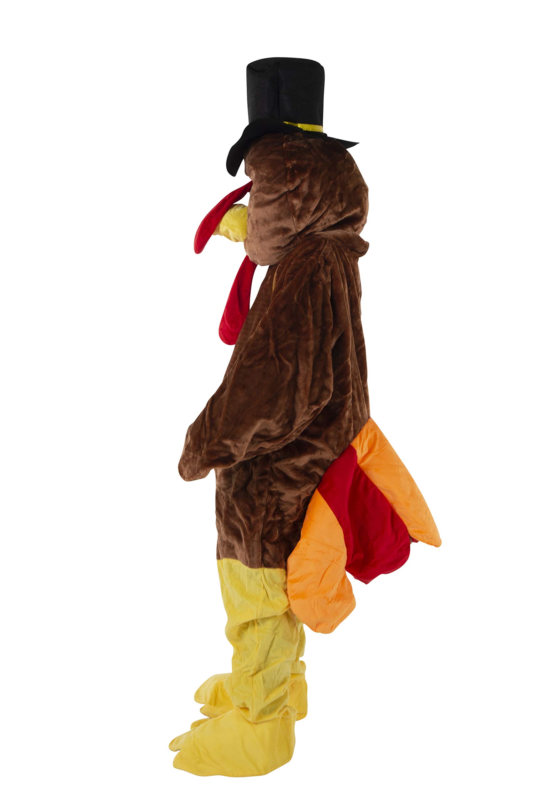 Dress Up America Costume da Tacchino per Adulti - Travestimento Peluche Unisex per Ringraziamento - Divertente Mascotte Animale della Foresta per Uomo e Donna