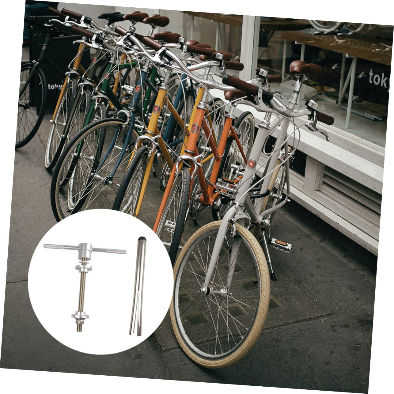 Sosoport Herramienta de Pedalier y Dirección para Bicicleta, Aleación de Aluminio y Acero Inoxidable, Diseño Integrado para Reparación y Mantenimiento