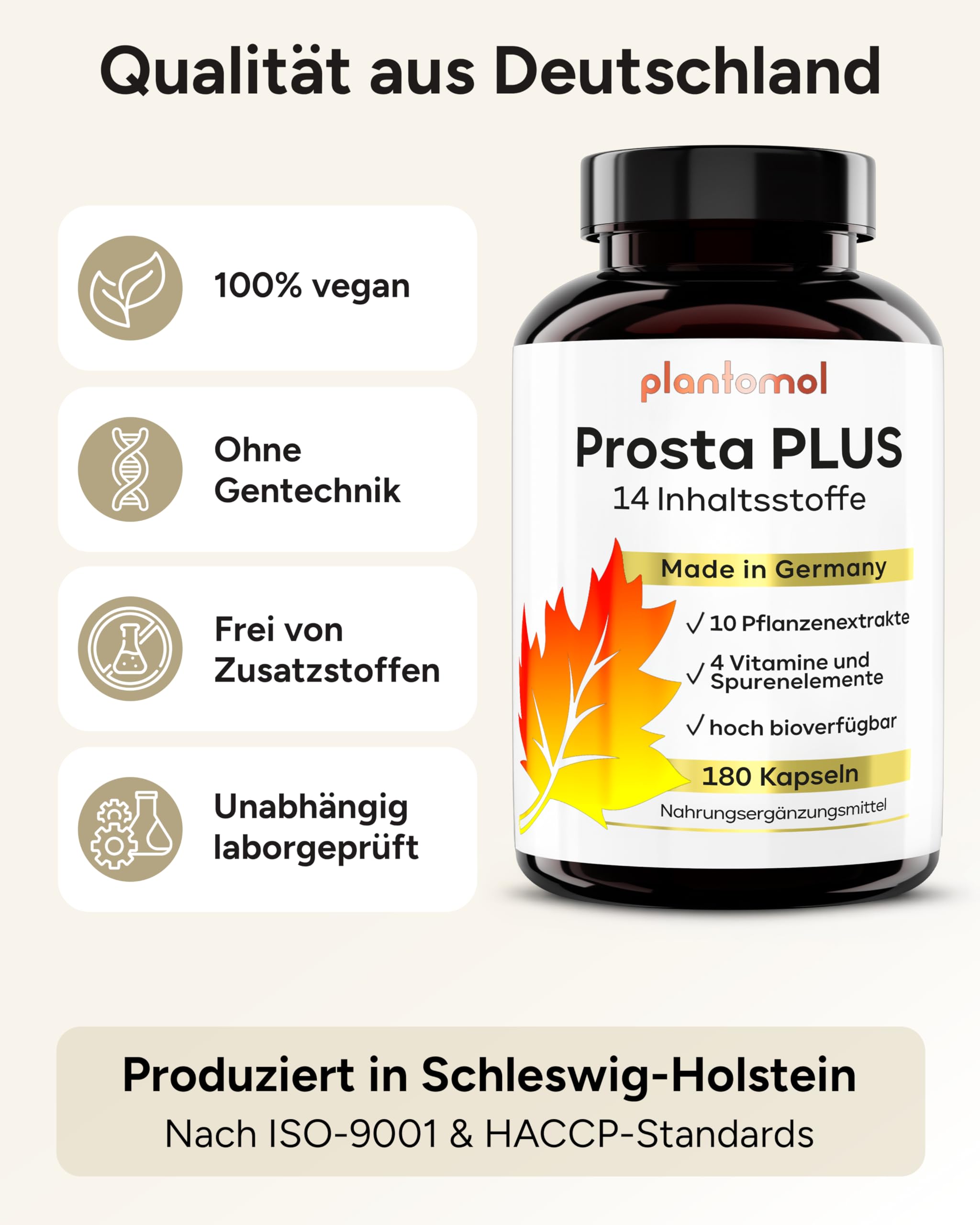 14-fach Komplex! PROSTA PLUS mit Weidenröschen Roggenpollen Granatapfel Sägepalme Kürbiskern Brennnessel - Prosta Kapseln hochdosiert - 3 Monatsvorrat