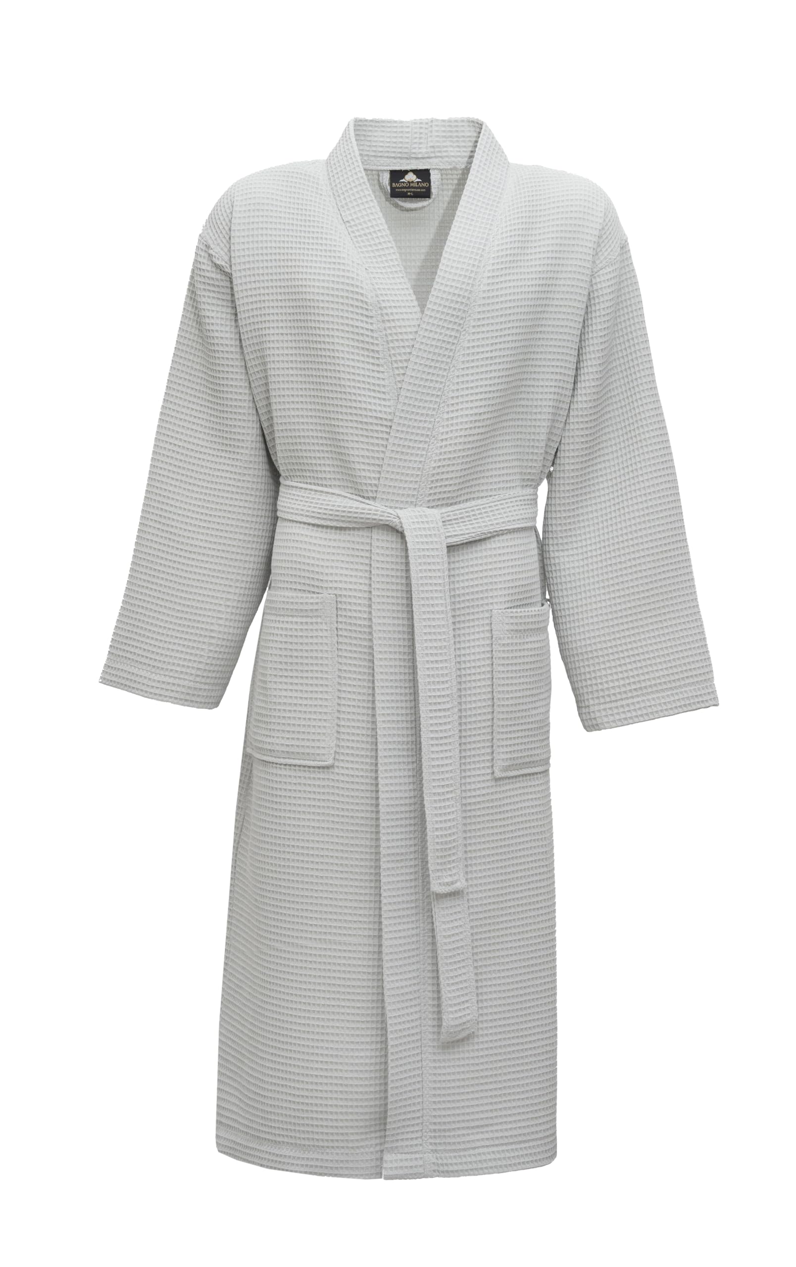 BAGNO MILANO Mens Robes, Waffle Robes For Men, Turkish Cotton Mens Bathrobes