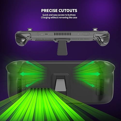 Miniatura 4 de LICHIFIT Funda protectora delgada para cubierta de vapor TPU anticaídas a prueba de polvo con carcasa frontal ABS desmontable y soporte