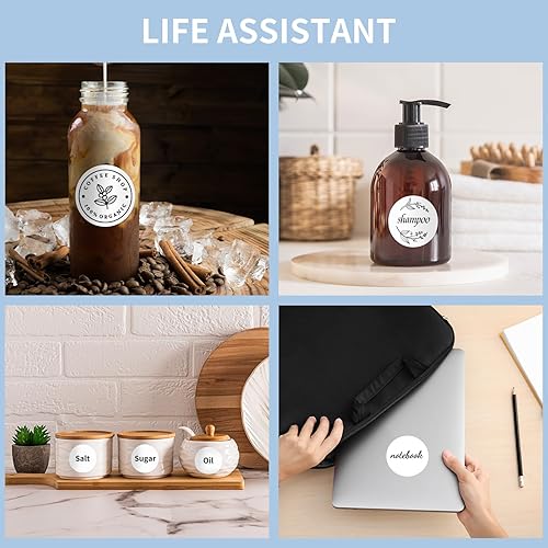 Miniatura 6 de CLASSY Etiquetas adhesivas térmicas circulares, etiquetas térmicas de 2 pulgadas, etiquetas térmicas directas redondas multiusos para etiquetas de