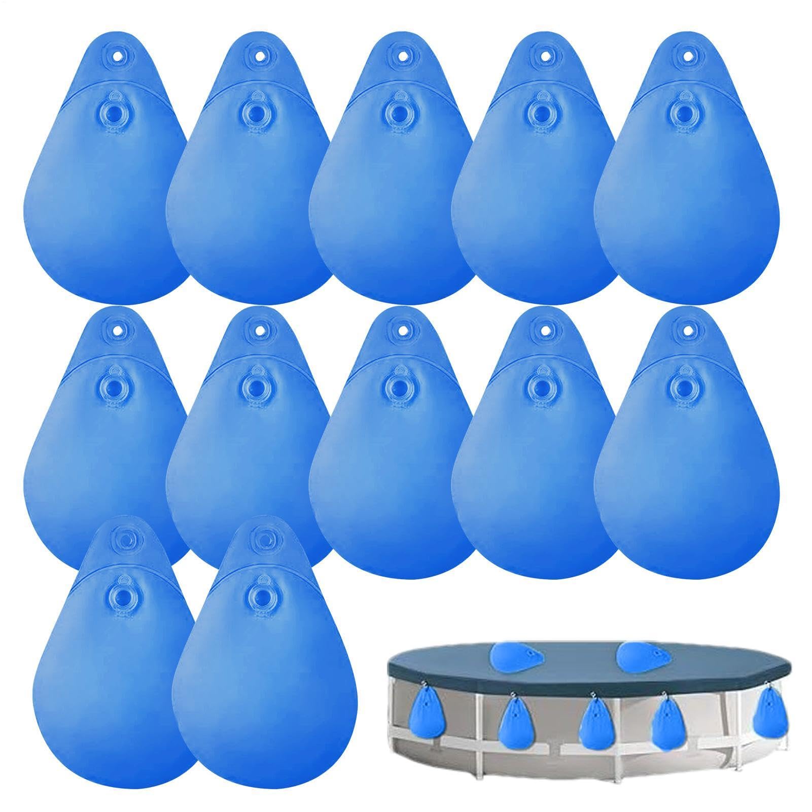 Pesas para cubierta de alberca, bolsas de agua gruesas resistentes | Anclajes de cubierta a prueba de fugas y viento | Accesorio duradero para piscina enterrada para bañera de hidromasaje