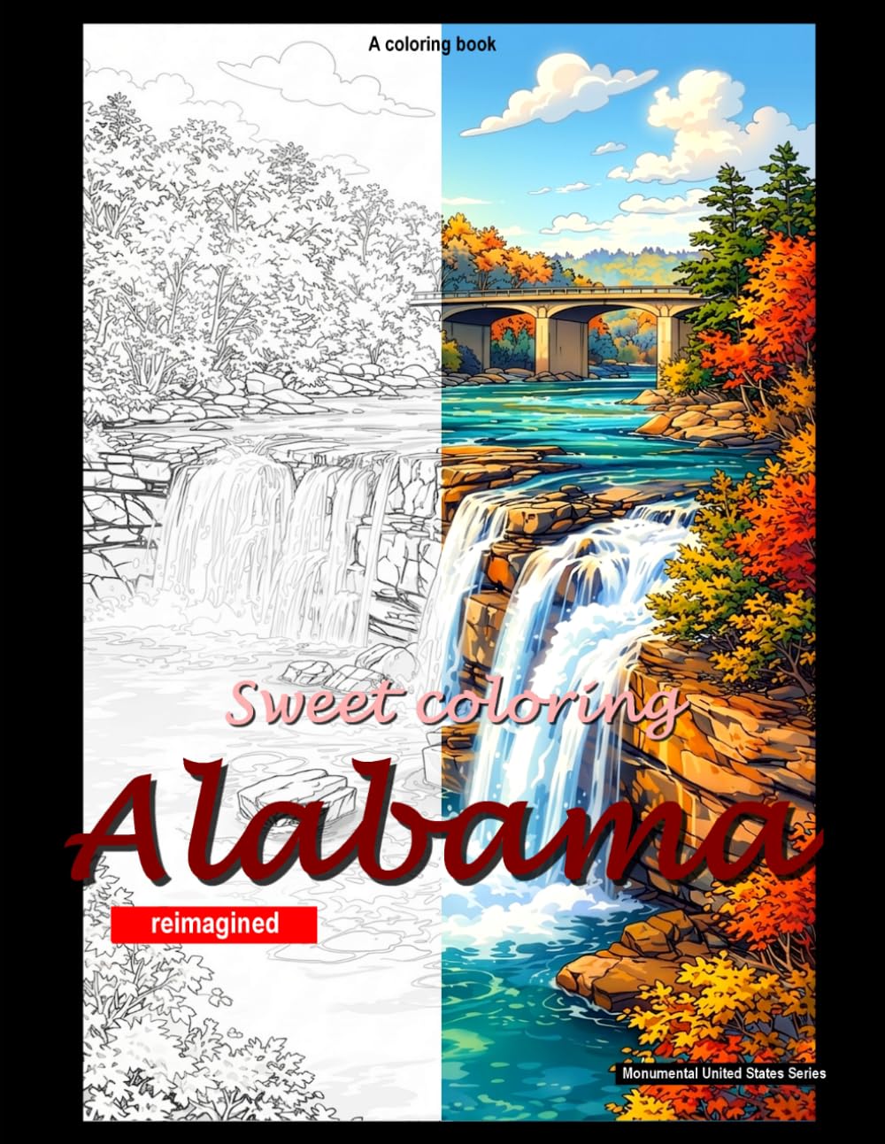 Sweet coloring Alabama: Coloring book (USA monumental)