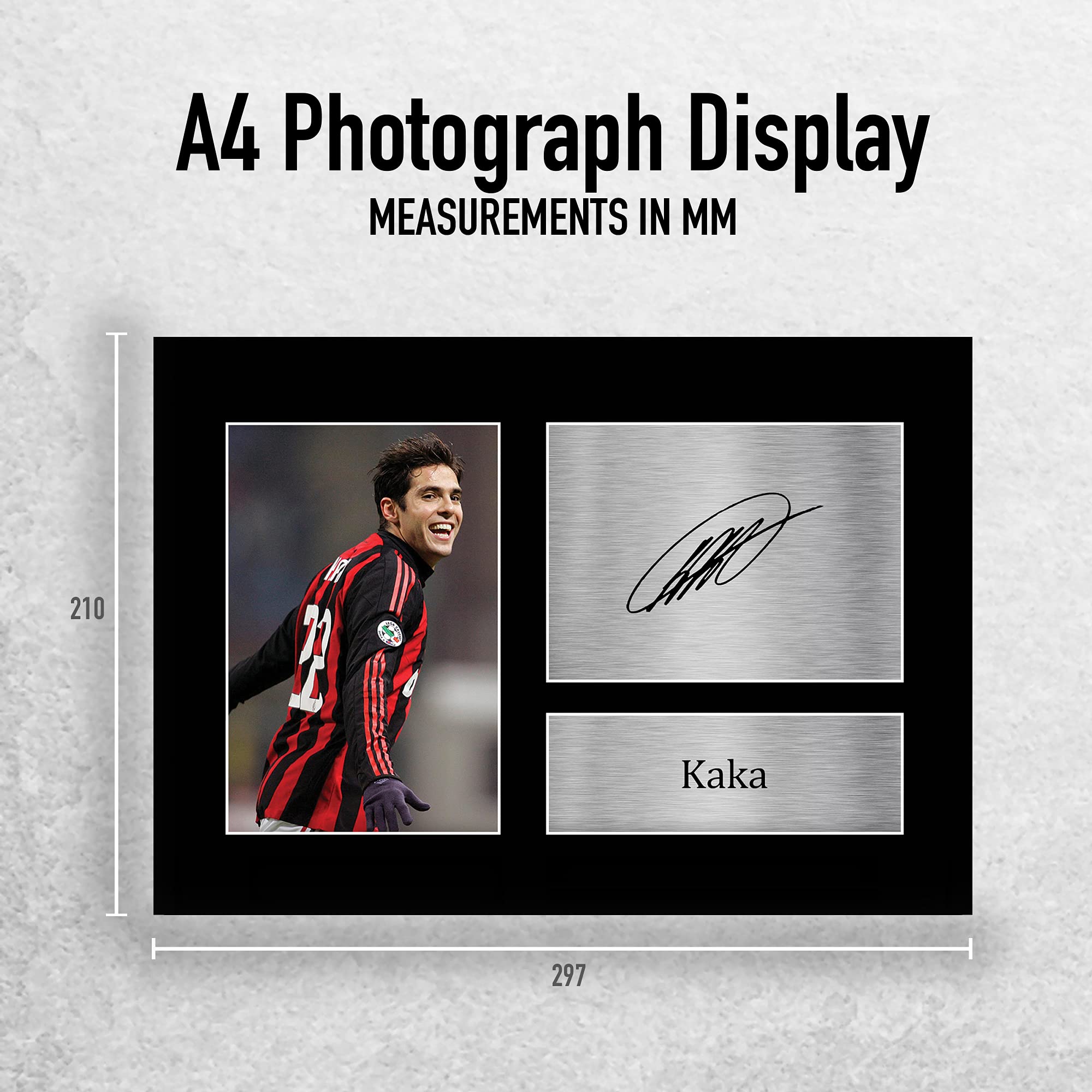 HWC Trading A4 Kaka A C Milan Prezenty Drukowane Podpisane Zdjęcie Z Autografem Dla Fanów Piłki Nożnej I Kibiców