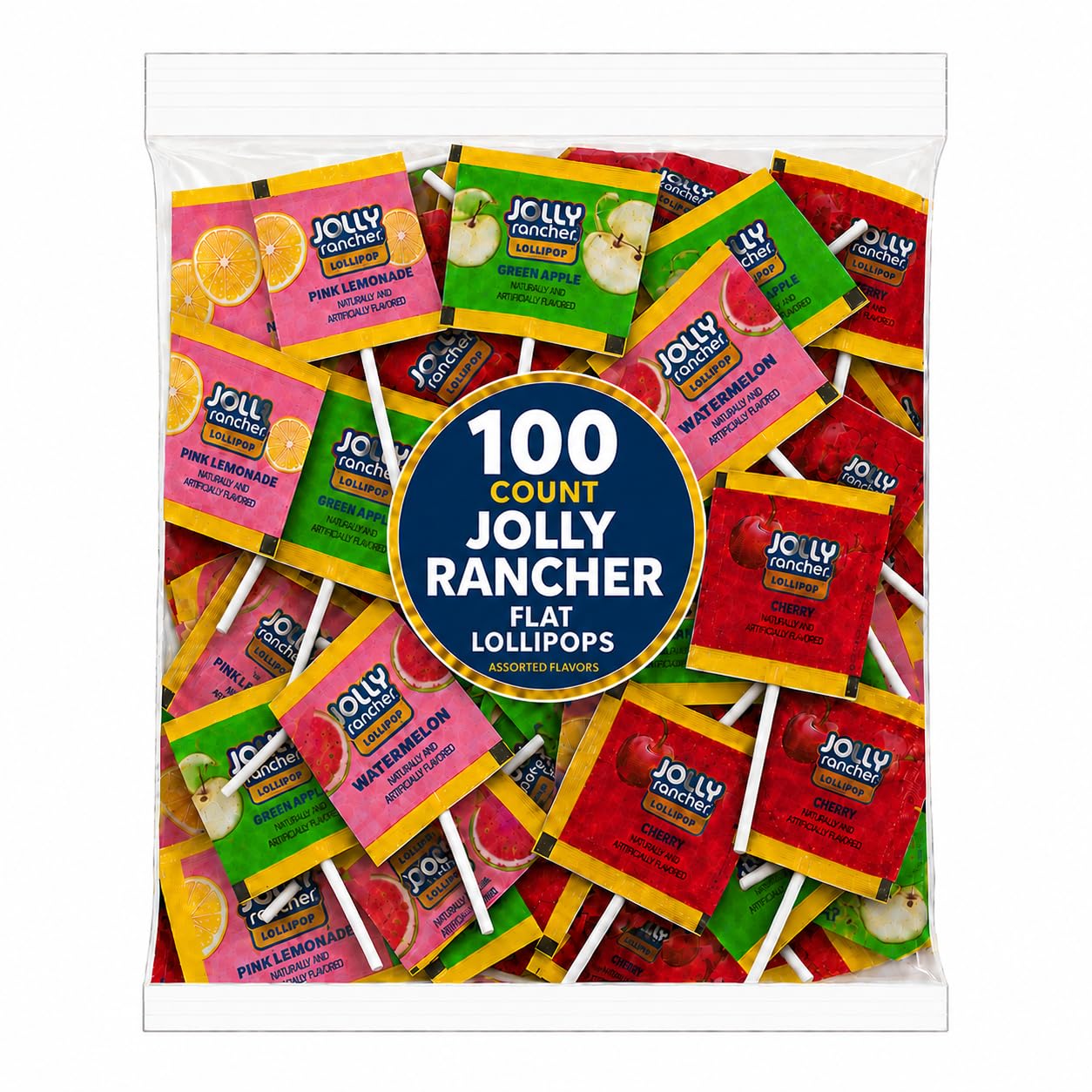Amazon.com : Jolly Flat Lollipops (Suckers) – 100 Count Bulk Pack