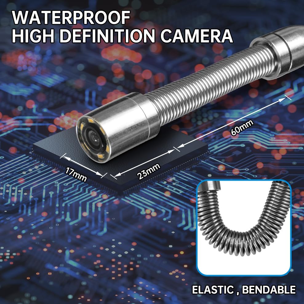 17MM Pipe Sewer Camera Head with Protective Cover