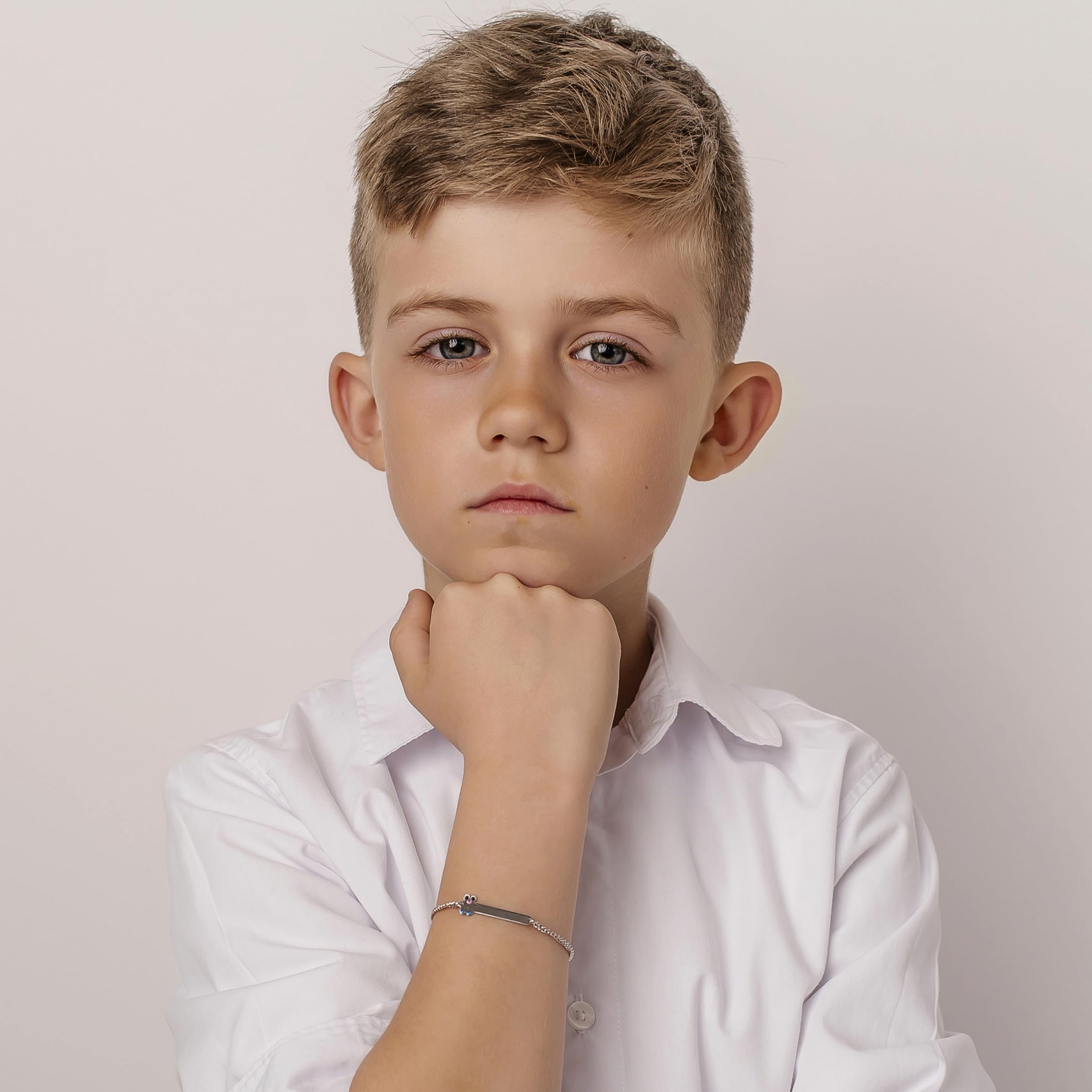 Sakrami Pulsera Plata 925 para Niño/a con Osito Kids Collection + Caja Regalo Personalizada - Pulsera para Nacimiento Comunión o Bautismo