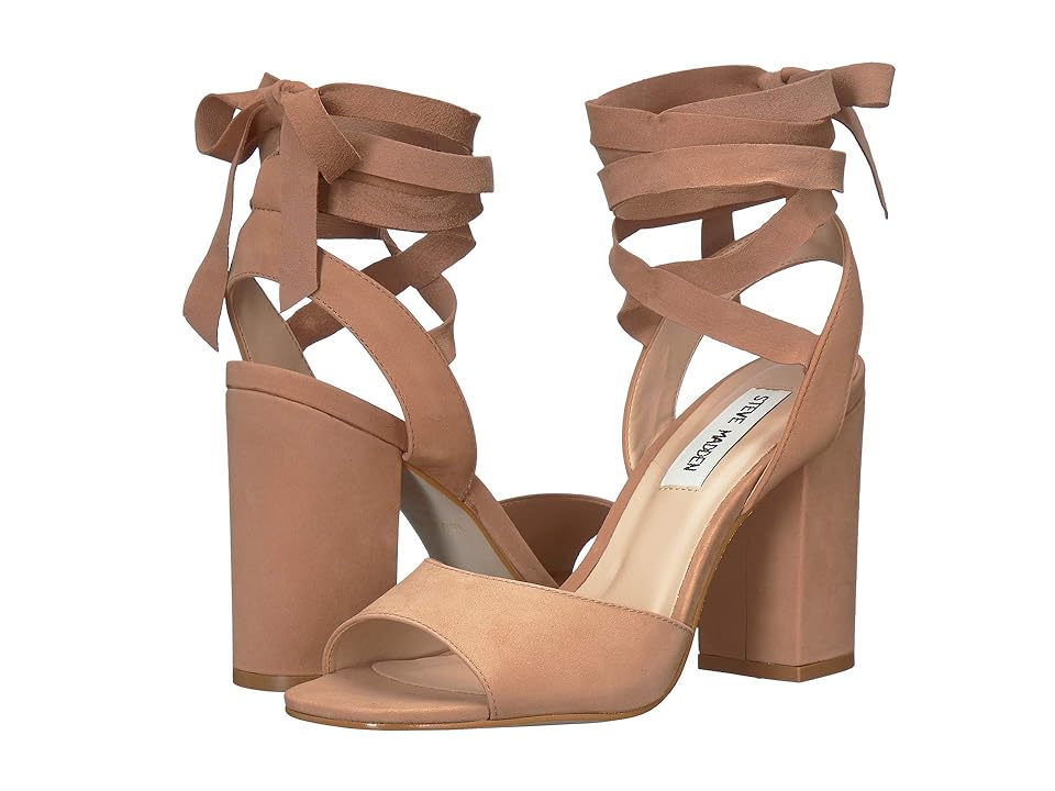 

Steve Madden Kenny Heeled Sandal (Camel Nubuck) High Heels, Taupe
