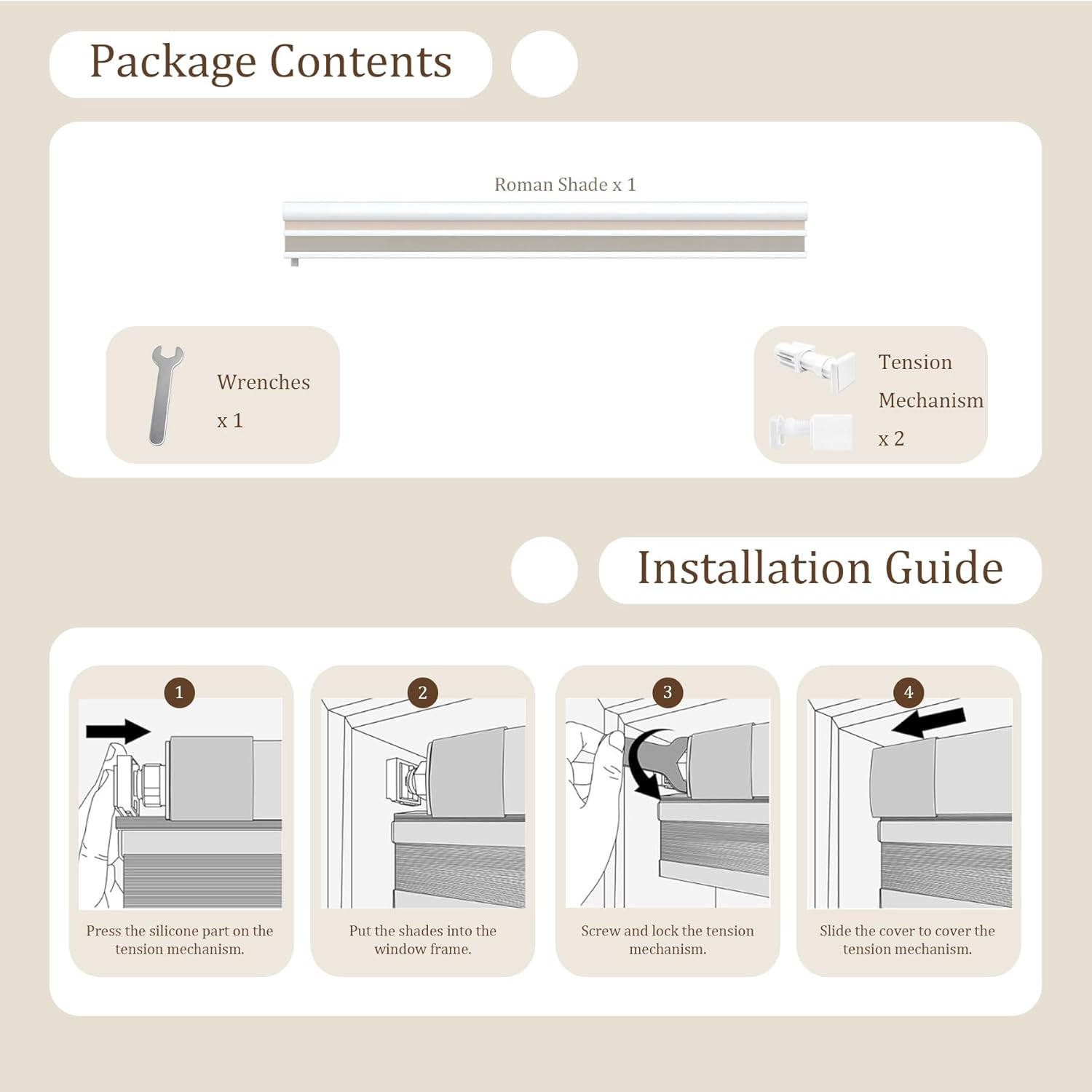 No Drill Day Night Cellular Shades,Double Honeycomb Blinds,Blackout and Light Filtering Pleated Accordion Shades for Indoor Windows.54 W x 56" L,Sunset Orange + ZF-305-Y7004