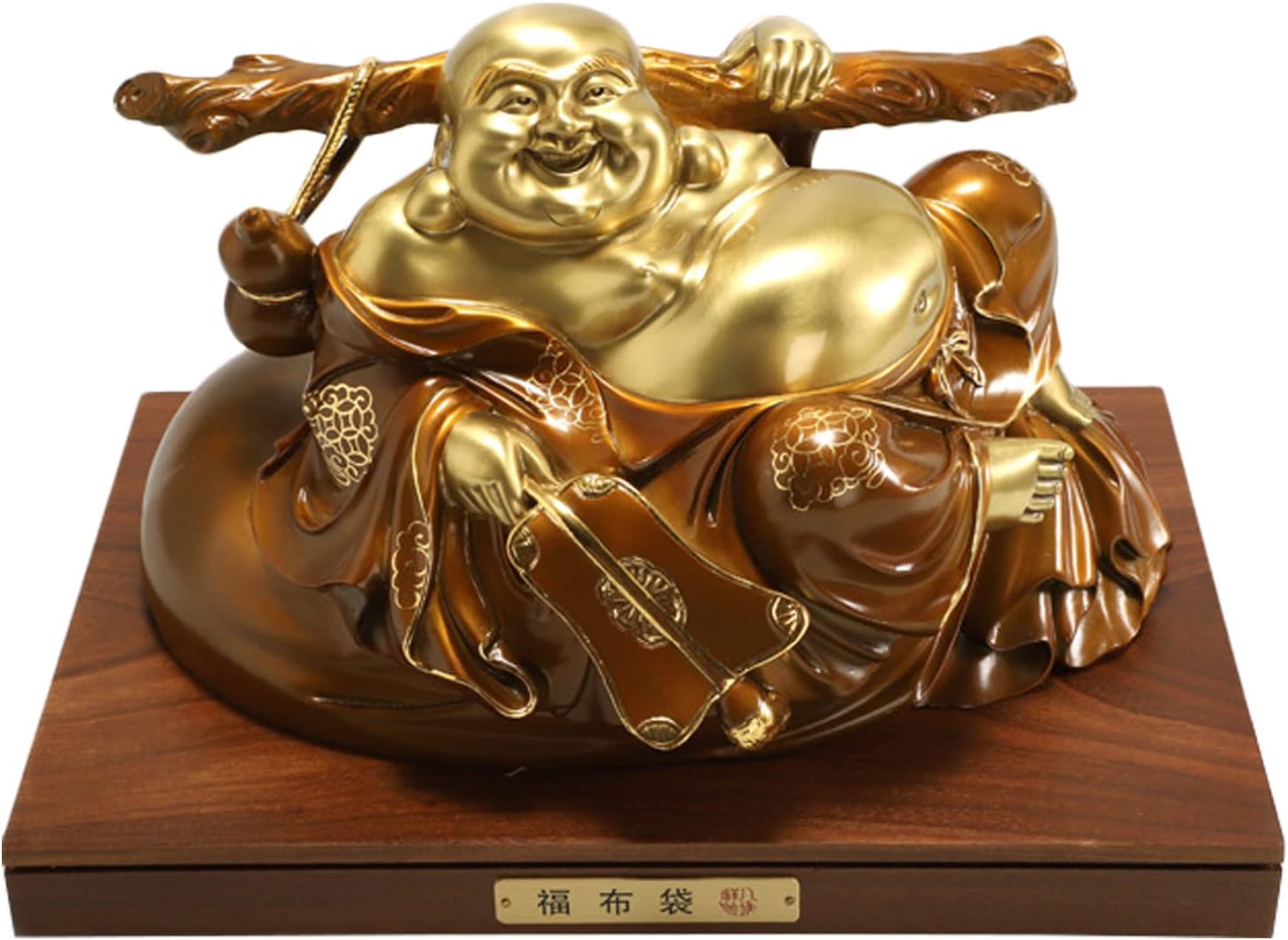 使い捨て】 仏像 布袋和尚 七福神 銅製 縁起物 玄関置物 開運招福 