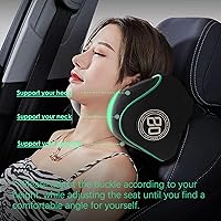 Vista 5 de Almohada para reposacabezas de automóvil realmente suave, almohada para conducir con correa ajustable, almohada de cuello de espuma viscoelástica