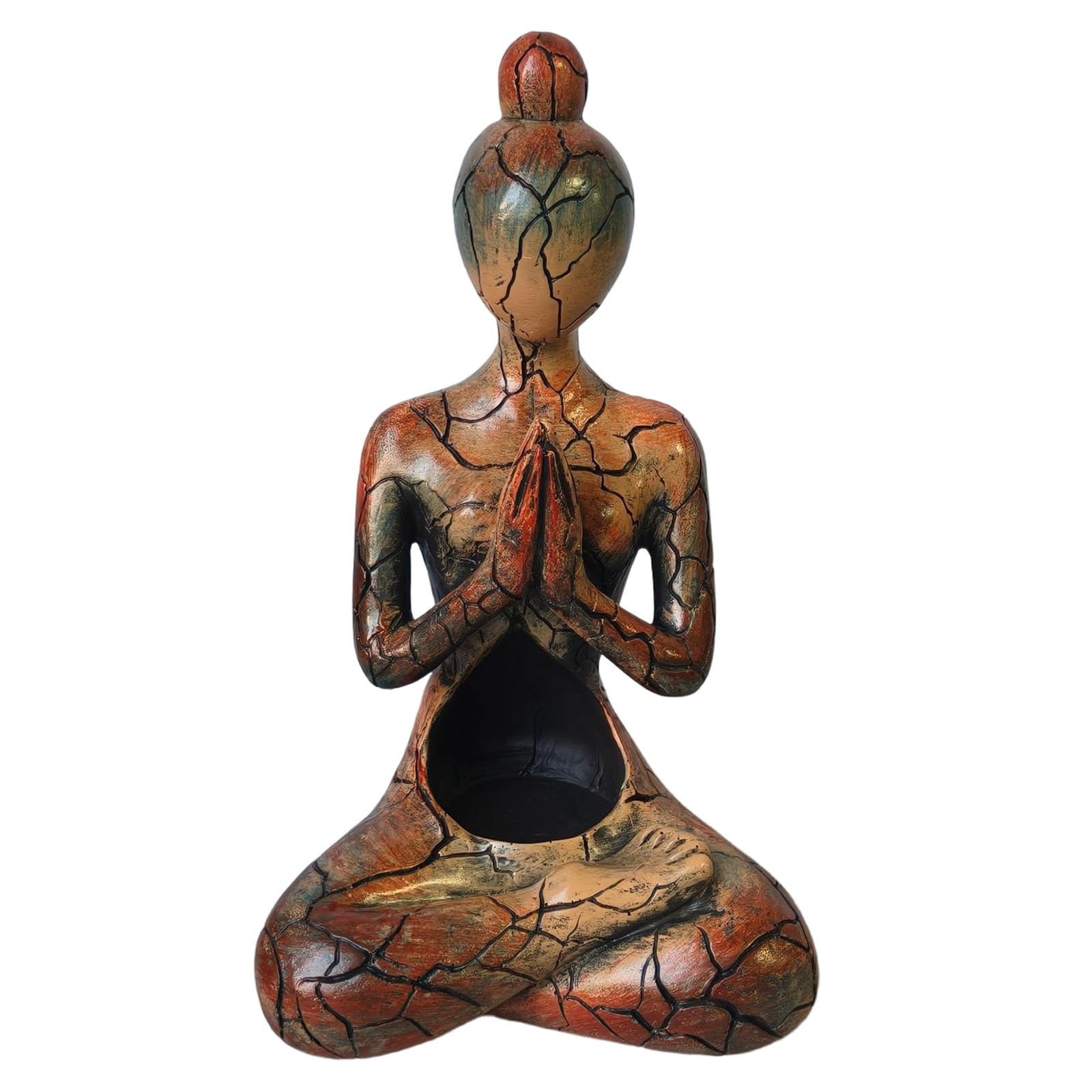 Artistic Meditator Holders Abstract Art Statue for Enhancing Home Decoration Candlestick Resin Durability Resin Statue