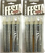 Cake Fountain Candles Category 1 (K1 / Cat.1) - 2 Packs of 4 - Bright Sparks and Coloured Flame - 60s Lasts - Ideal for Birthdays, Parties, Weddings and Events