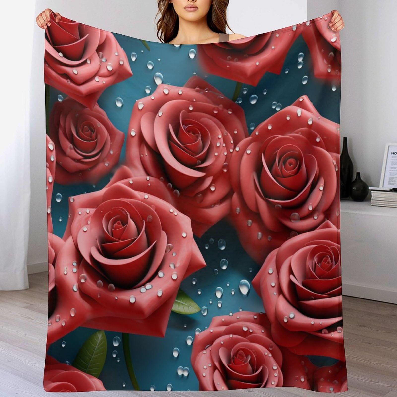 Couverture polaire rose 130x150 plaid flannel lit et canapé
