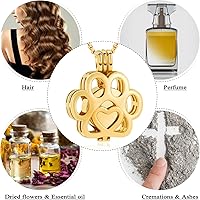 Vista 18 de Oinsi Joyería de Cremación de Mascotas Para Cenizas Para Perro/Gato con Forma de Pata de Acero Inoxidable Medallón Conmemorativo Collar de Urna Mini