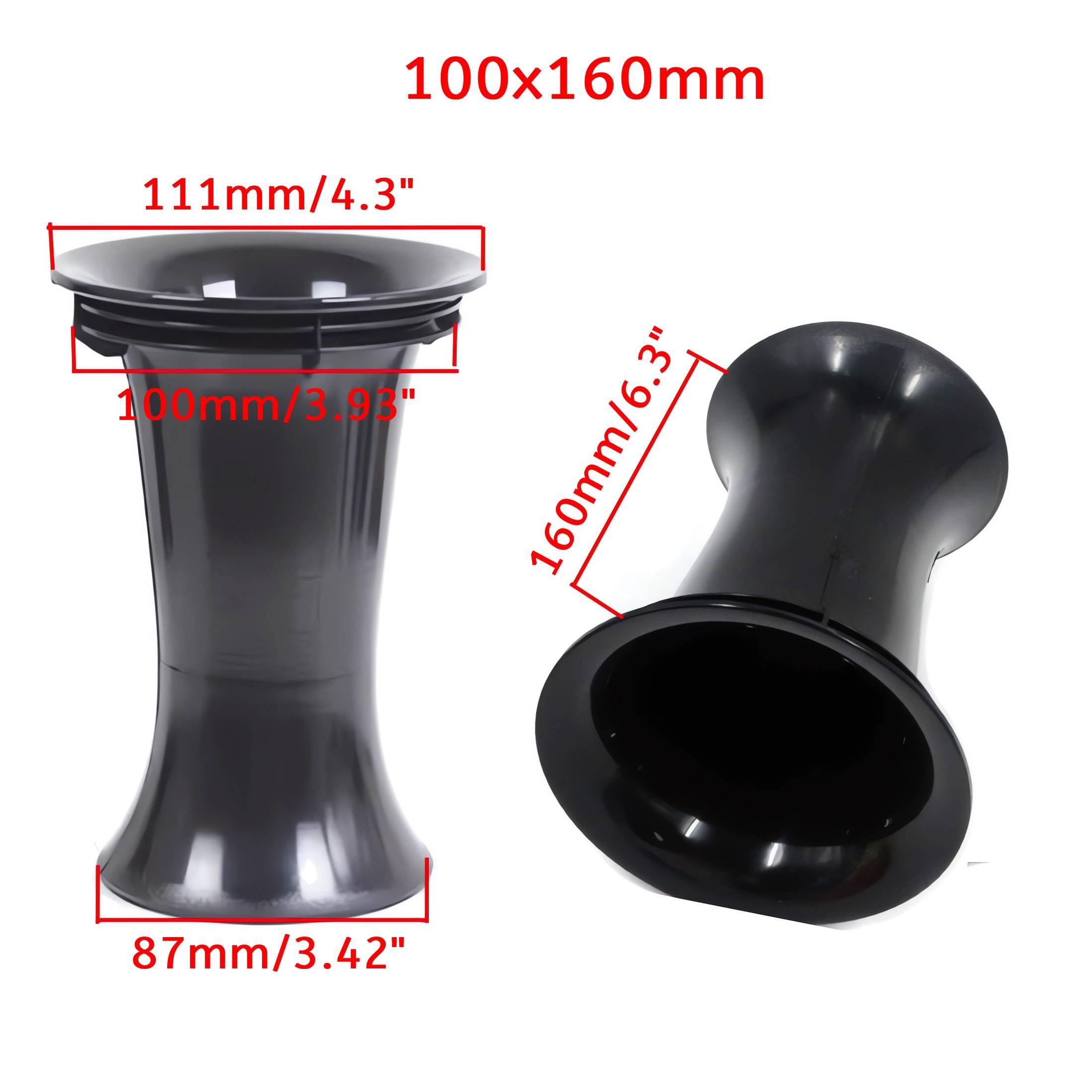 Tubi per porta altoparlante ABS 100 mm x 160 mm per subwoofer bass reflex auto DJ HiFi