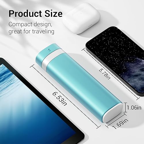 Miniatura 4 de Betife Pastillero de viaje semanal de 7 días, pastillero diario compacto, estuche portátil para medicamentos, lindo pastillero para suplementos