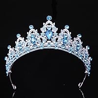 Vista 253 de Kamirola - Corona de reina y tiaras corona de princesa para mujeres y niñas, diademas de cristal para novia, princesa para bodas y fiestas (01)