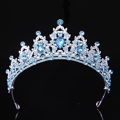 Miniatura 253 de Kamirola - Corona de reina y tiaras corona de princesa para mujeres y niñas, diademas de cristal para novia, princesa para bodas y fiestas (01)