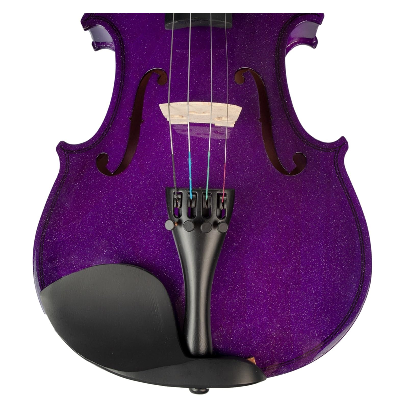 Violines 4/4 Violín Púrpura Estudiante Violín Arco Puente Caso para Estudiante Principiante