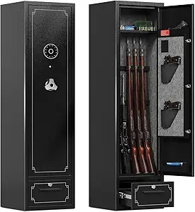 SAPITAL 6 Gun Safes Gun Safe for Rifles and Pistols Heavy Duty Gun Cabinet