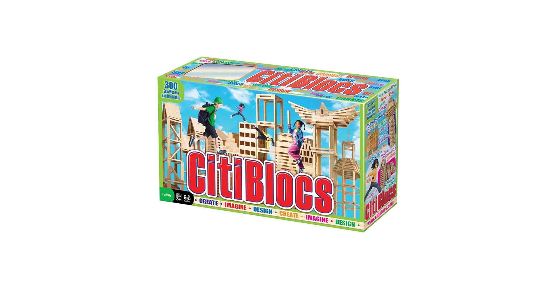 Amazon | 木製ブロック CitiBlocs シティブロックス ナチュラル