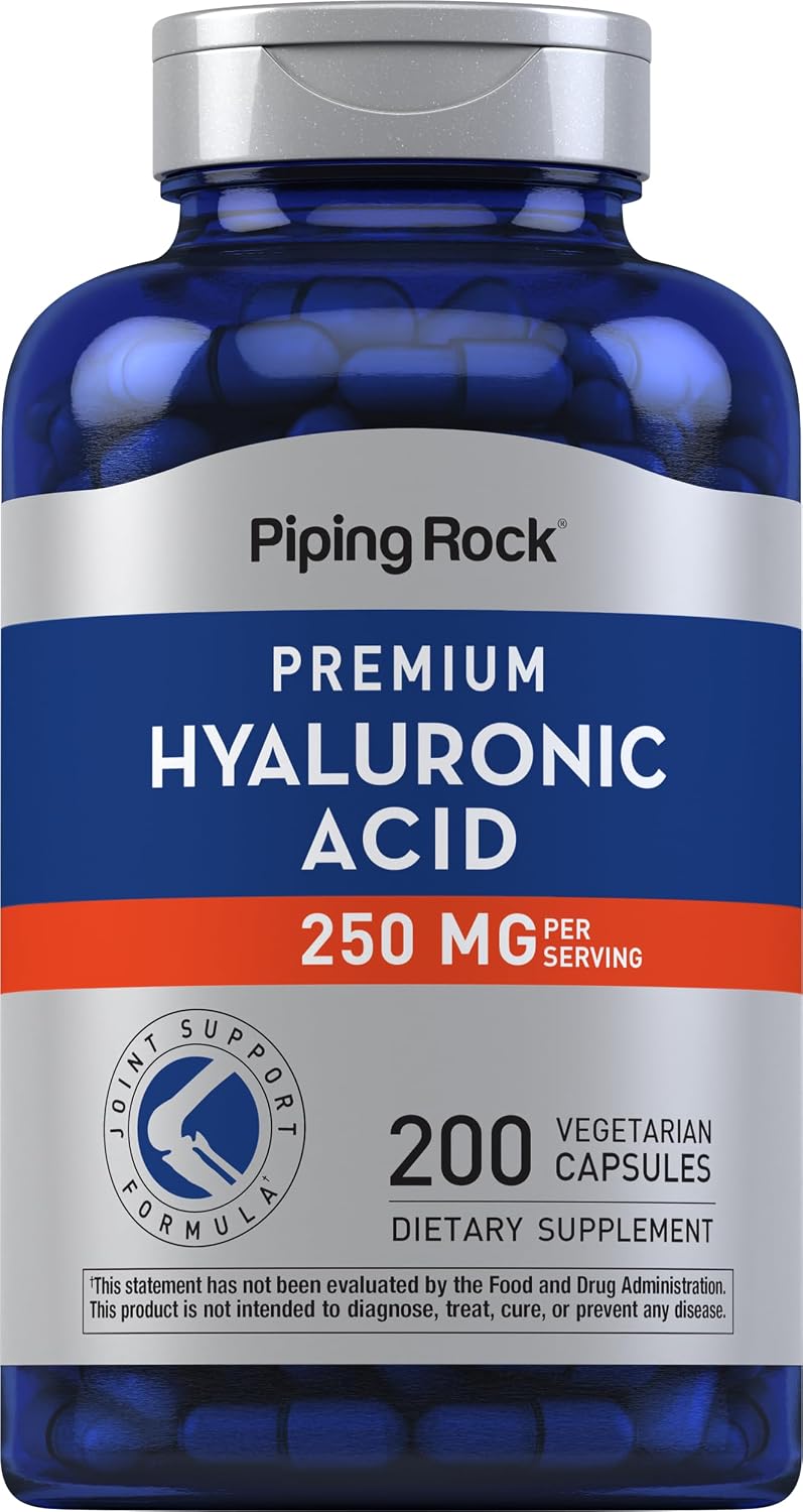 Piping Rock Hyaluronic Acid Supplement | 250 mg | 200 Capsules