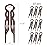 Good Hair Days Hair Pins - 2 1/2 Plastic, U-shaped Magic Grip Hairpins, Strong Durable Pins For Fine, Thick & Long Hair, Styling Accessories - Black, Set of 10