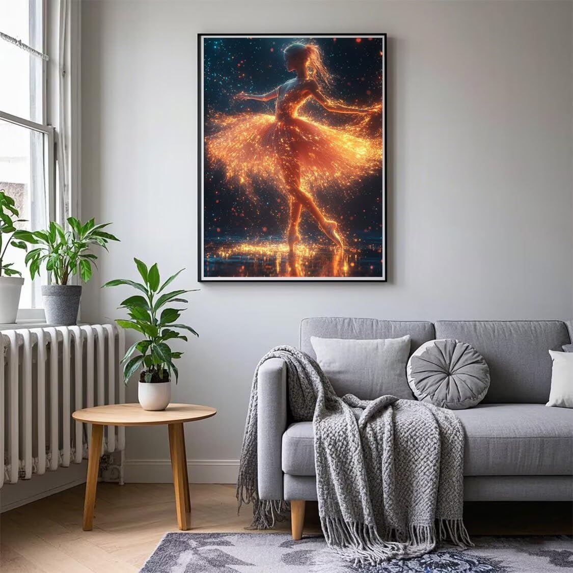 Diamond Painting XXL Mädchen für Bastelset Kinder ab 6 Jahre, Diamond Painting Tanzen, 5D DIY Diamant Malerei Bilder Stickerei Set, Dimond Kristall Handwerk Geschenke für Zuhause Deko 70x90cm S-200