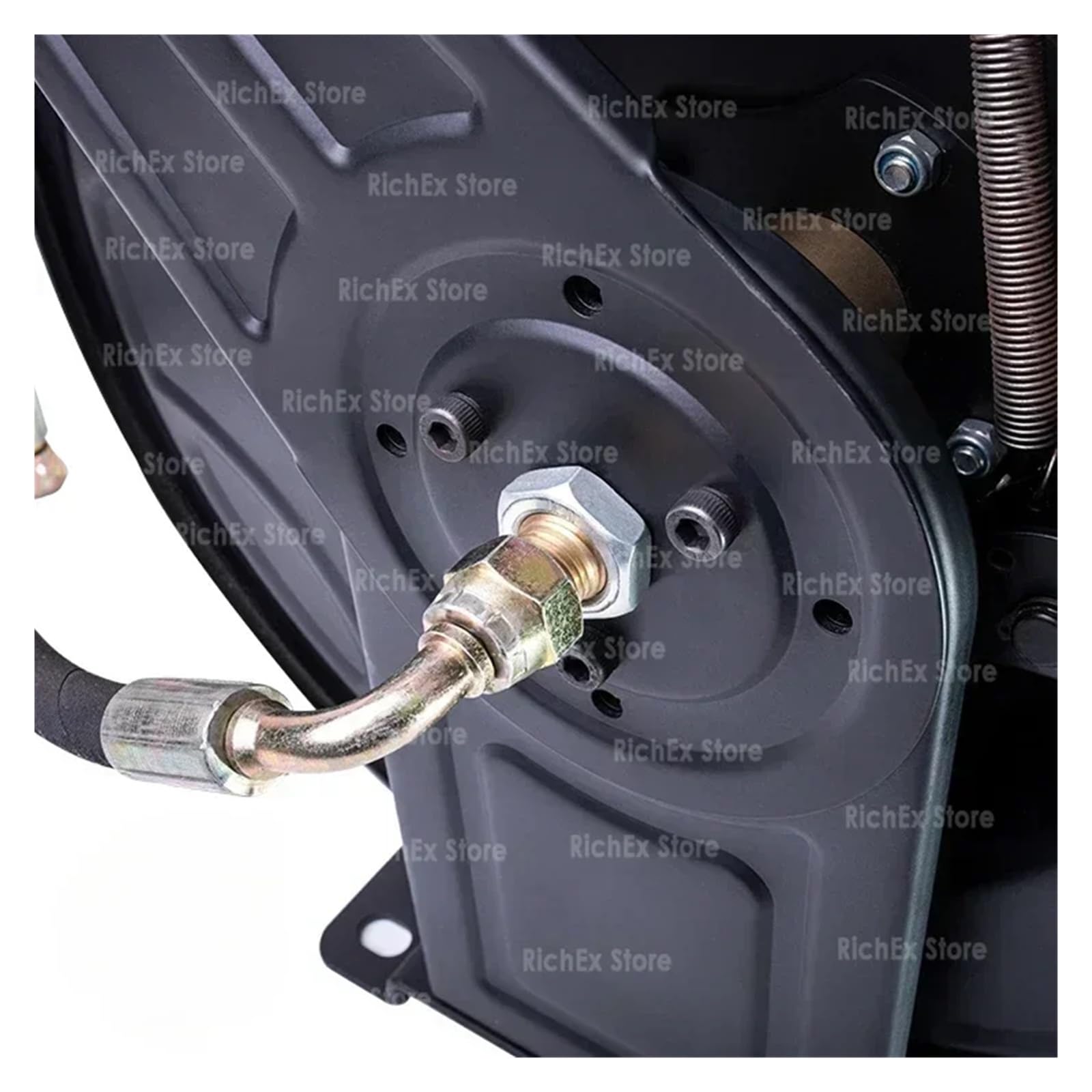 Avvolgicavo, Avvolgitubo in Metallo Retrattile Automatico da Giardino, Montaggio a Parete, in Acciaio Inox, for Lavaggio Auto ad Alta Pressione, avvolgitubo