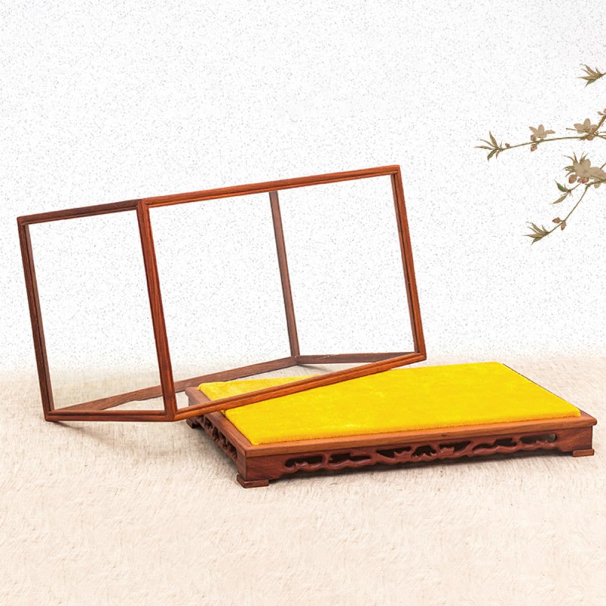 Caja Expositora de Madera y Vidrio para Colecciones, Organizador Transparente Diseño Creativo y Alta Transparencia para Mesa o Armario