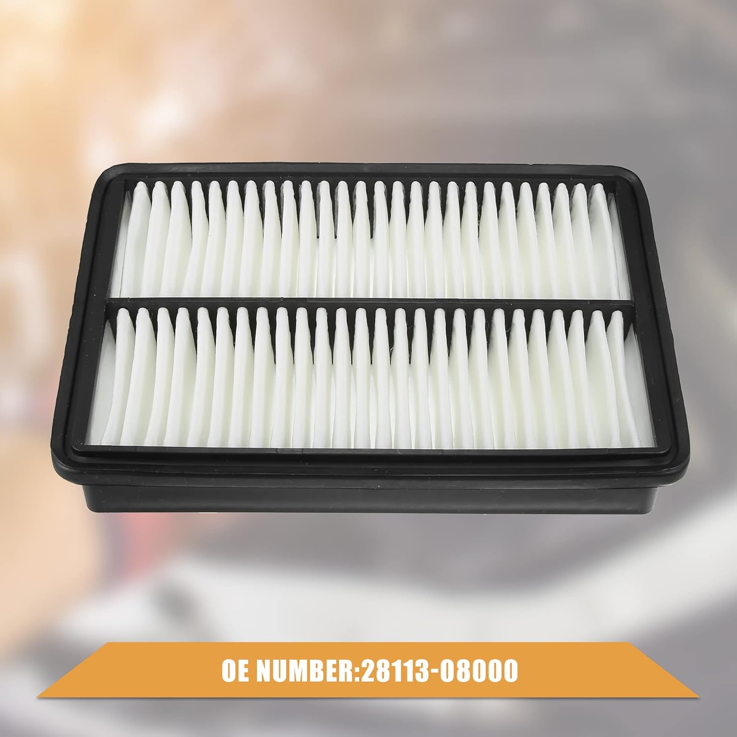 X AUTOHAUX Car Engine Air Filter 28113-08000 Replacement for Kia Sportage 2005-2010