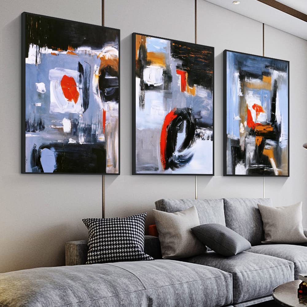 Abstraktes Graffiti-Wandbild | 76,2x152,4 Cm | Leinwand Auf Holzrahmen | Fertig Zum Aufhängen Für Wohnzimmer & Büro